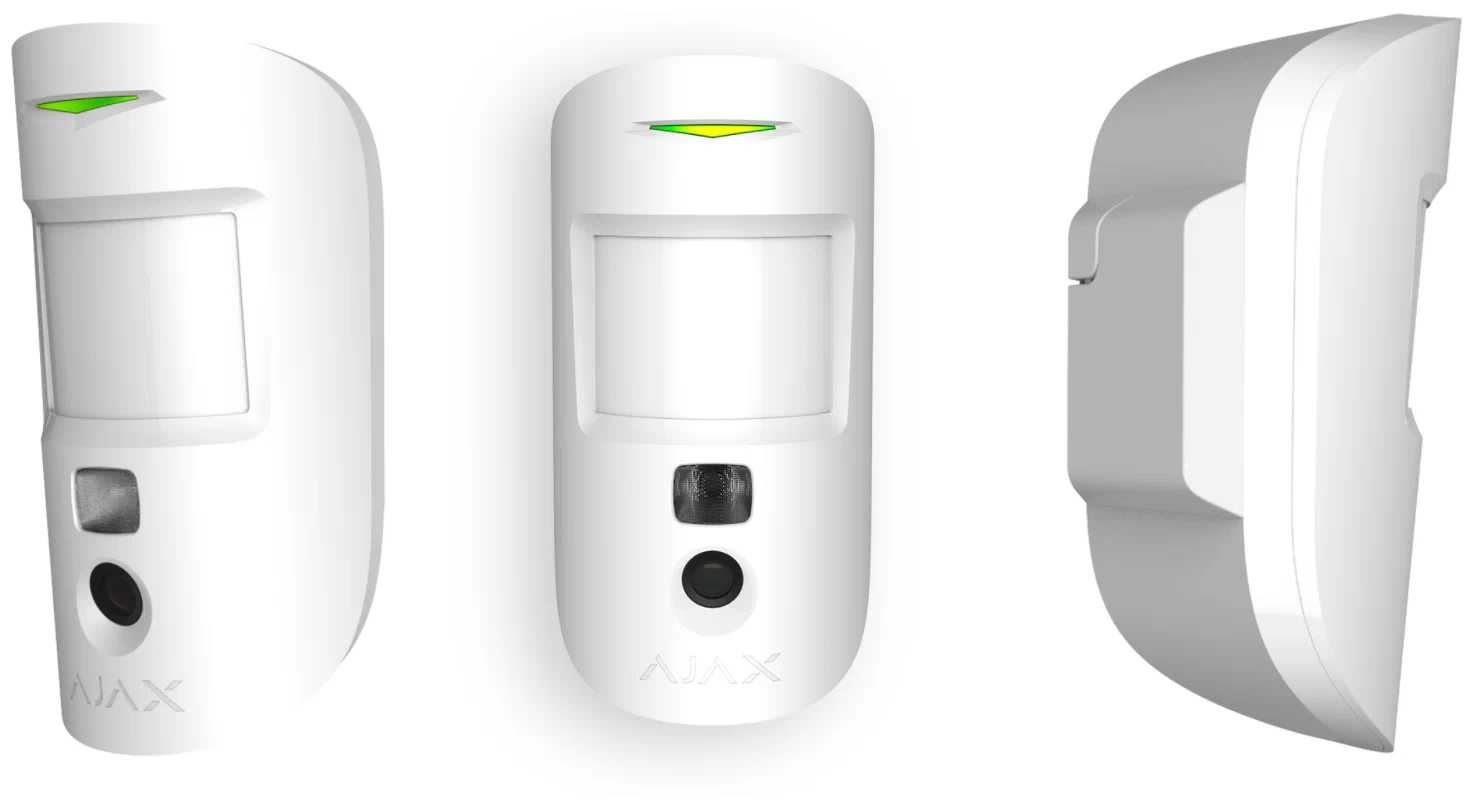 Ajax Wireless Security Motion Detector with Photo "MotionCam", White