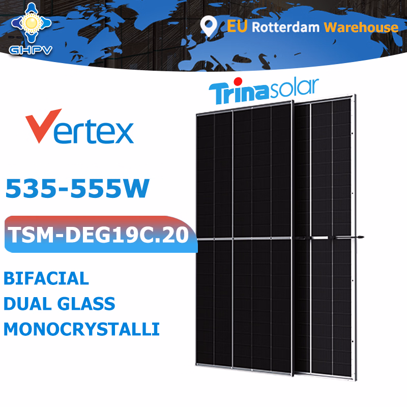 Trinasolar Vertex TSM-DEG19C.20 535W, BIFACIAL DUAL GLASS Panel(36 per pallet)
