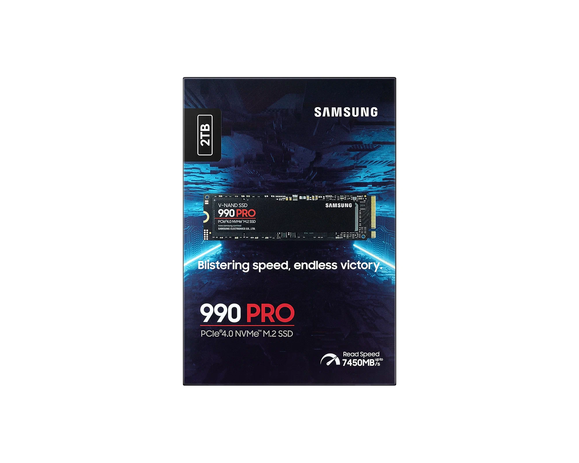 .M.2 NVMe SSD 2.0TB Samsung  990 PRO [PCIe 4.0 x4, R/W:7450/6900MB/s, 1400K/1550K IOPS, 1.2PB, 3DTLC]