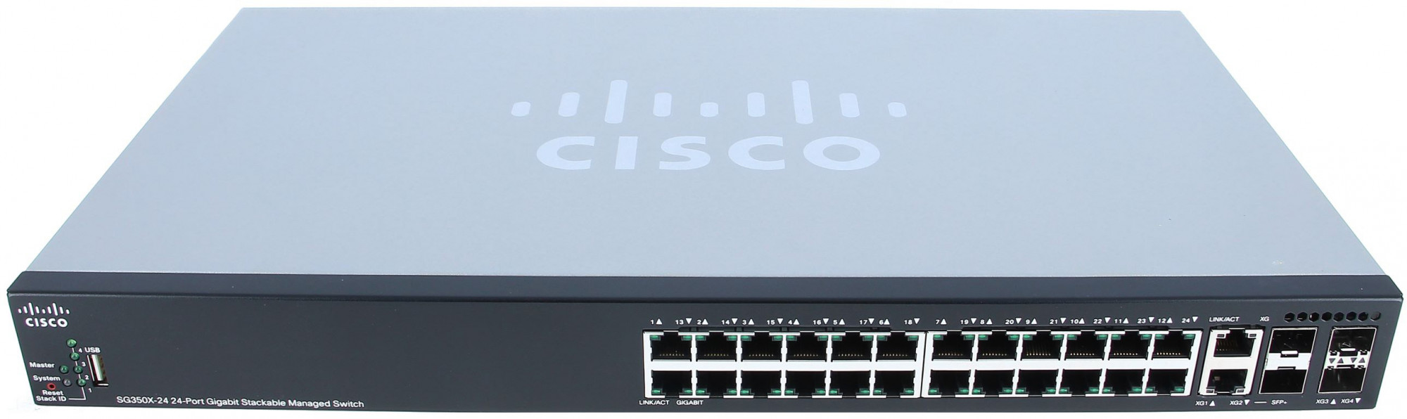 24-port 10 Gigabit Stackable Managed Switche Cisco CBS350-24XS, 4x10G Combo + 20xSFP+