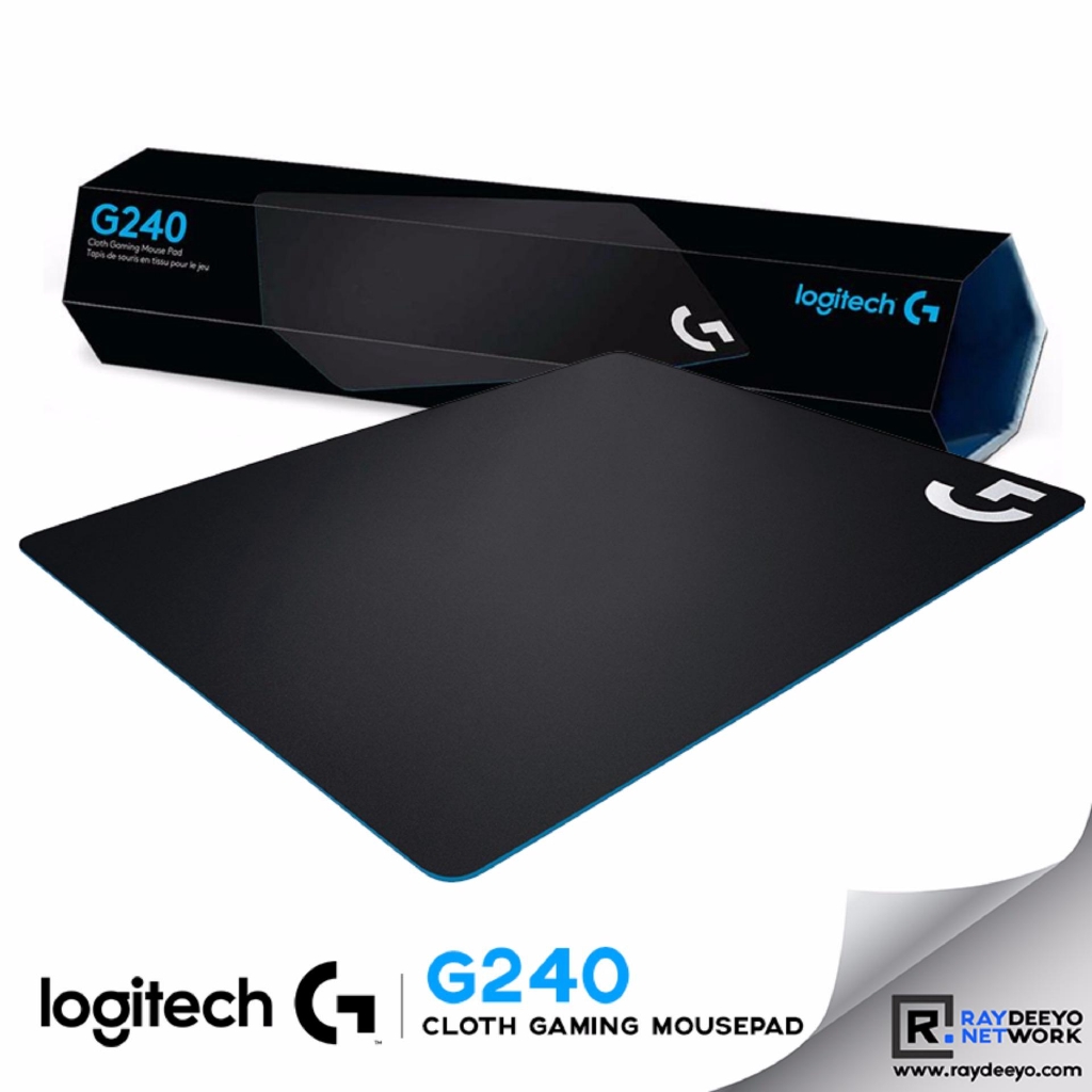 Gaming Mouse Pad Logitech G240, 340 x 280 x 1mm, 90g., Performance-tuned cloth surface
