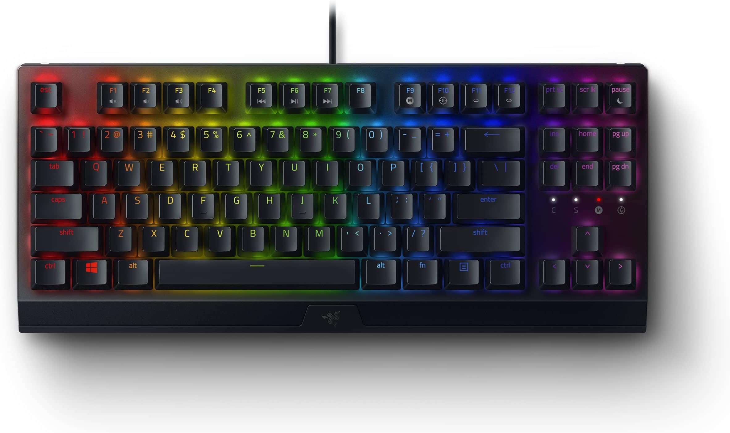 Gaming Keyboard Razer BlackWidow V3, Mechanical, Tactile SW, Aluminum, Macro, Digital Wheel, Media Controls, Wrist Rest, RGB, USB, EN, Black