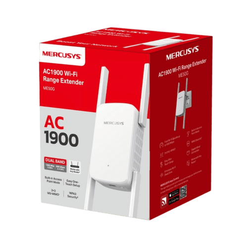 Wi-Fi AC Dual Band Range Extender/Access Point MERCUSYS "ME50G", 1900Mbps, Gbit Port, 4xExt Antennas