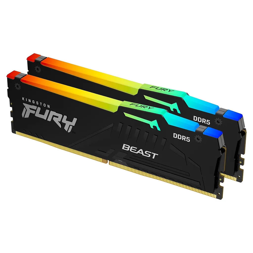 .32GB DDR5-6000MHz  Kingston FURY Beast   (KF560C36BBE-32), CL36-38-38, 1.35V, Intel XMP 3.0, Black