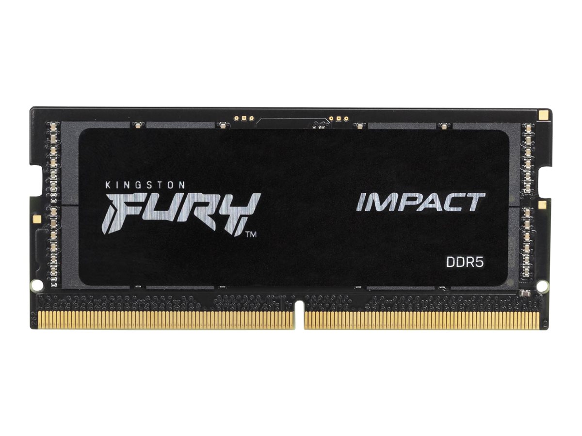 32GB DDR5-5600MHz SODIMM Kingston FURY Impact (KF556S40IB-32), CL40, 1.1V, Intel XMP 3.0, Black