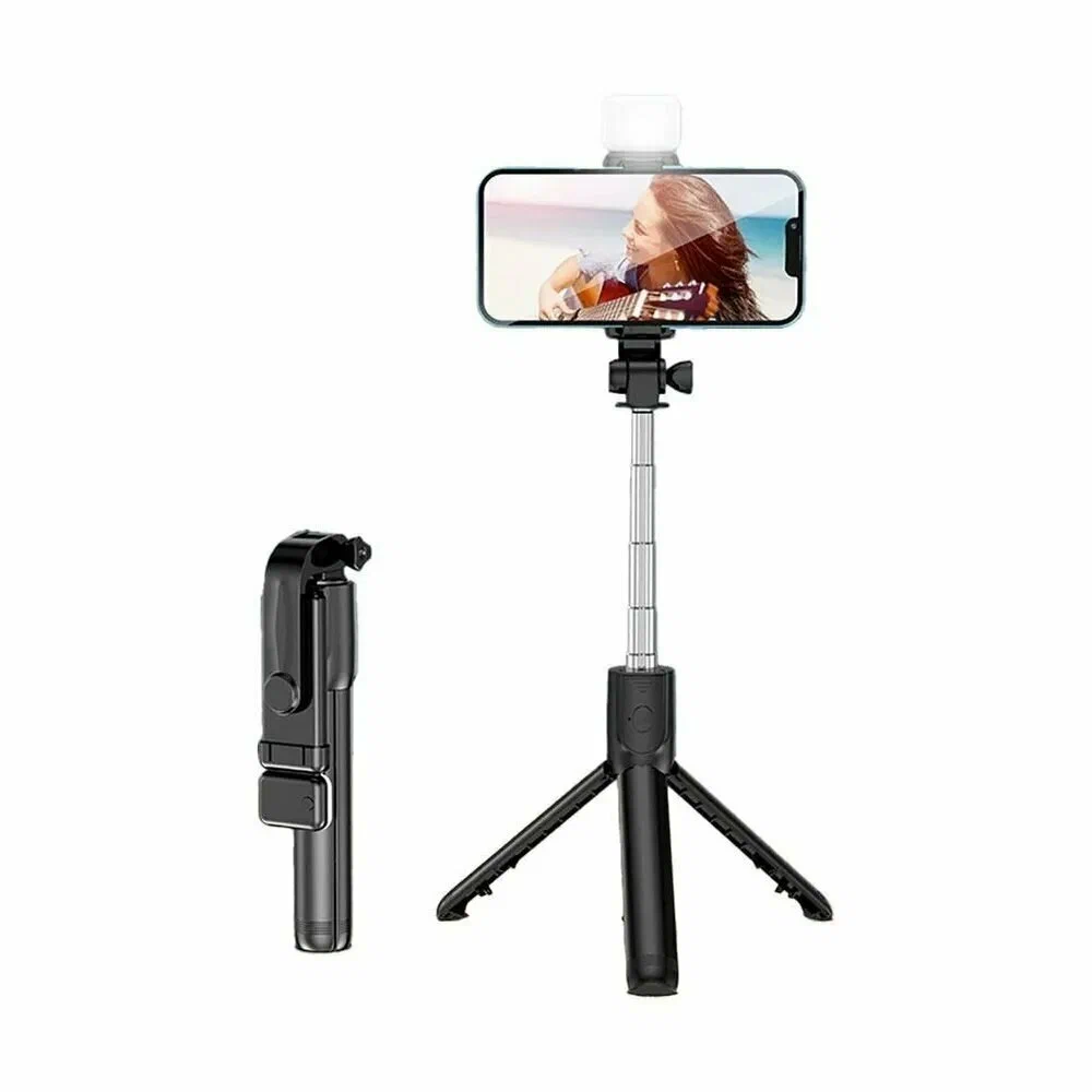 Bluetooth Selfie Stick Tripod Cellular Sparkle, Black