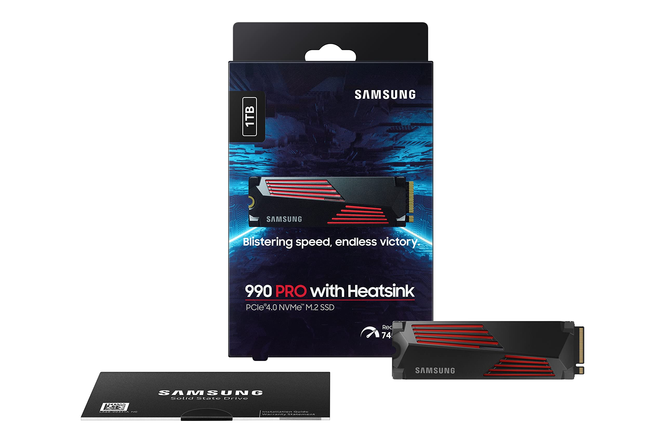 .M.2 NVMe SSD 1.0TB Samsung  990 PRO w/ Heatsink [PCIe 4.0 x4, R/W:7450/6900MB/s, 600TB, 3DTLC]