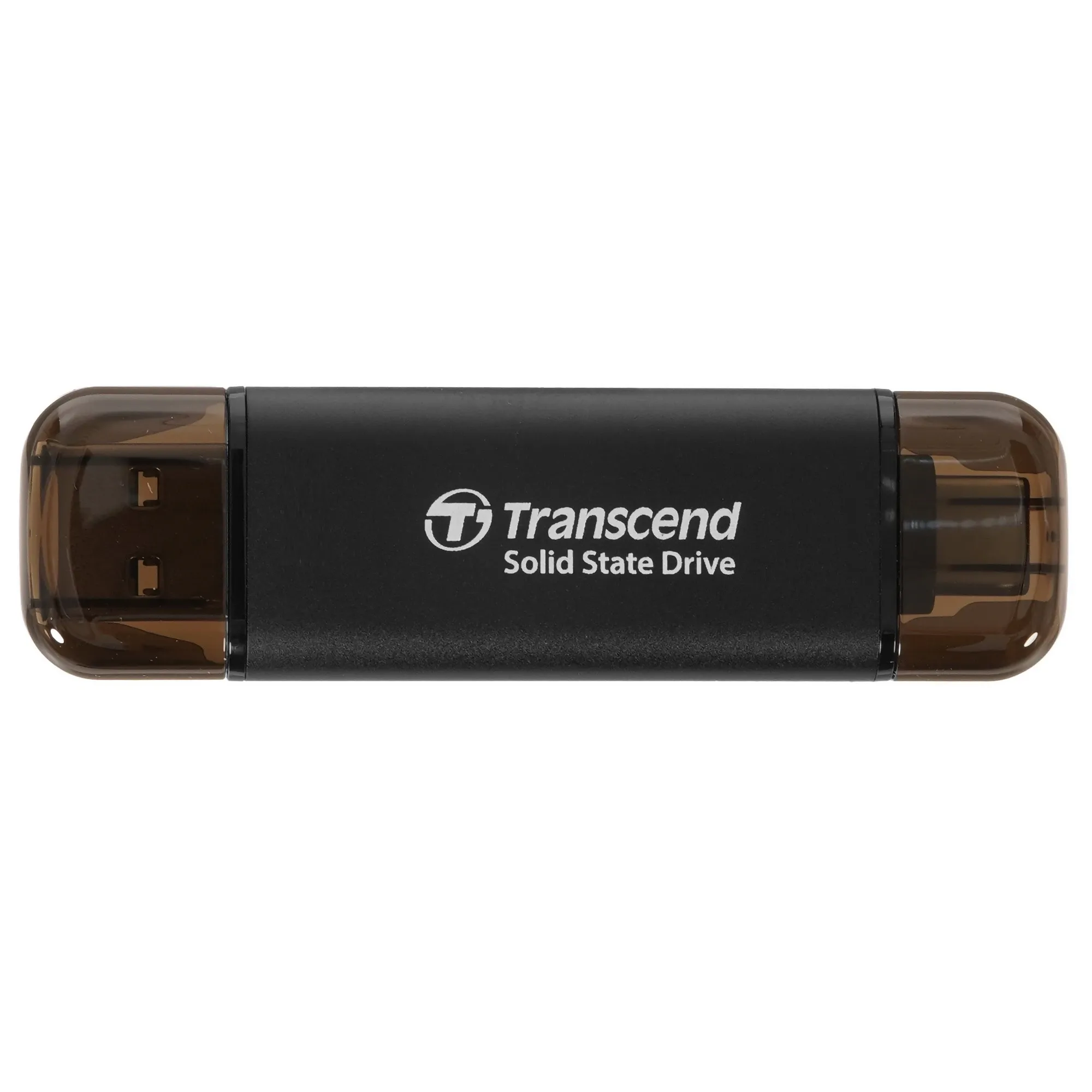 .512GB  Transcend Portable SSD ESD310C Black, USB-A/C 3.2 (71.3x20x7.8 mm, 11g, R/W:1050/950 MB/s)