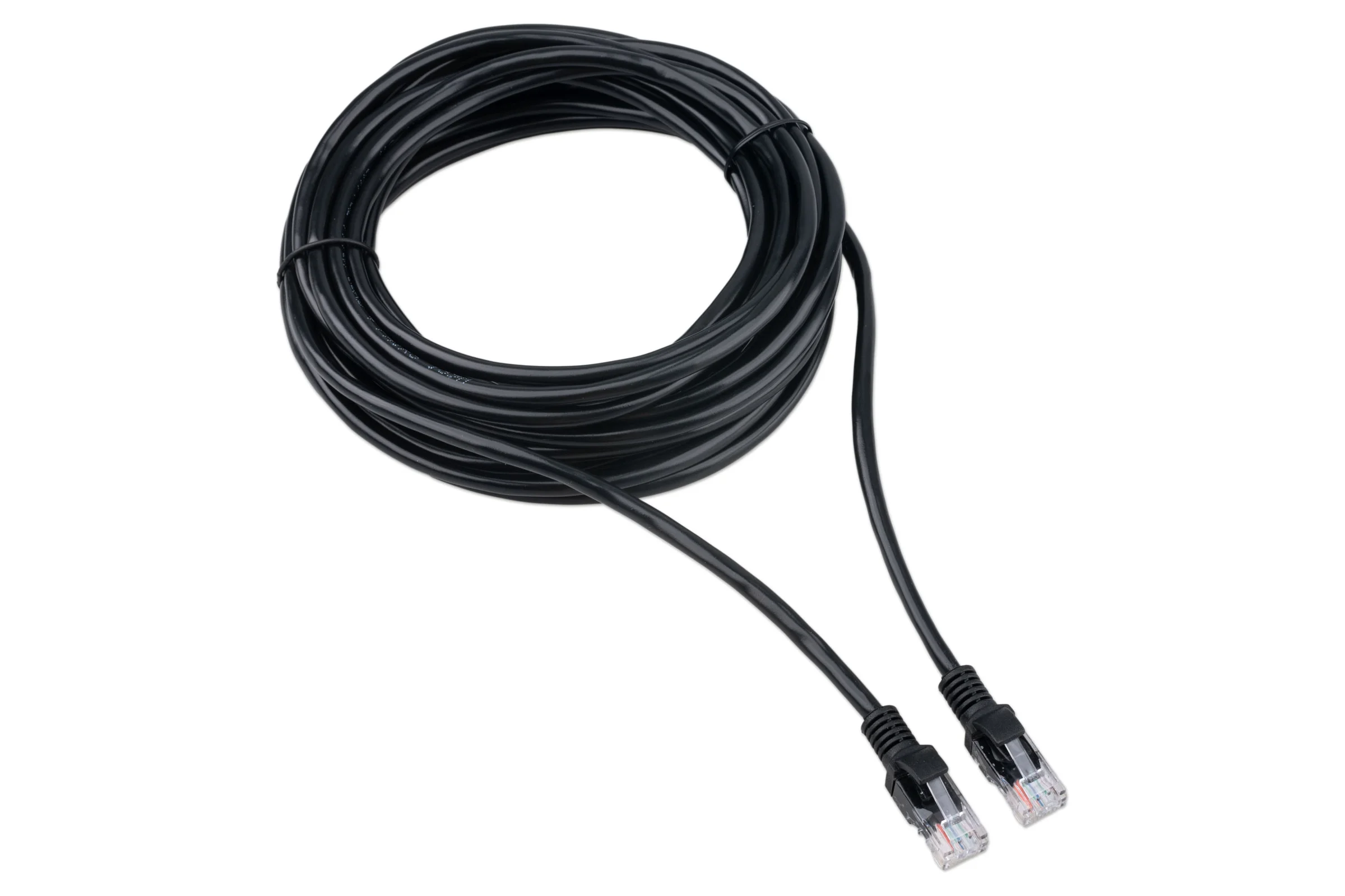 7.5m, Patch Cord Black, PP12-7.5M/BK, Cat.5E, Cablexpert, molded strain relief 50u" plugs