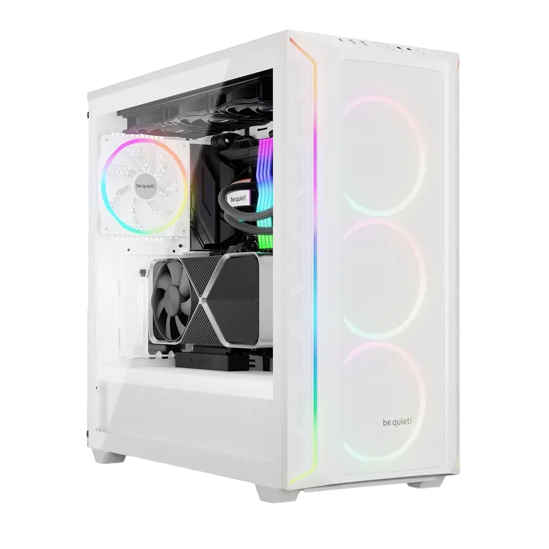 Case EATX be quiet! Shadow Base 800 FX, w/o PSU, 4x140mm ARGB, 2xARGB Strips, ARGB Hub, Front Mesh, TG, DF, 2xUSB3.2, 1xUSB-C, 1x3.5", 3x2.5", White