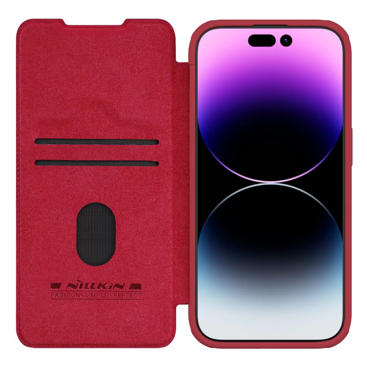 Nillkin Apple iPhone 15, Qin Pro Red