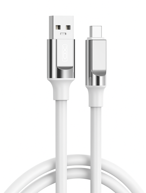 Type-C Cable XO, Brainded, NB251 6A, 1M, White