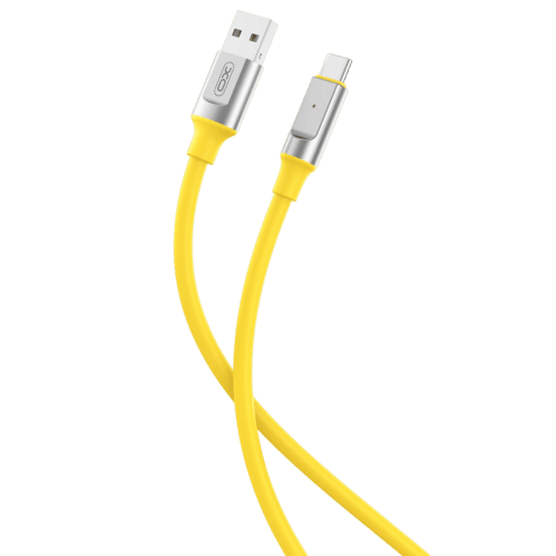 Type-C Cable XO, Brainded, NB251 6A, 1M, Yellow