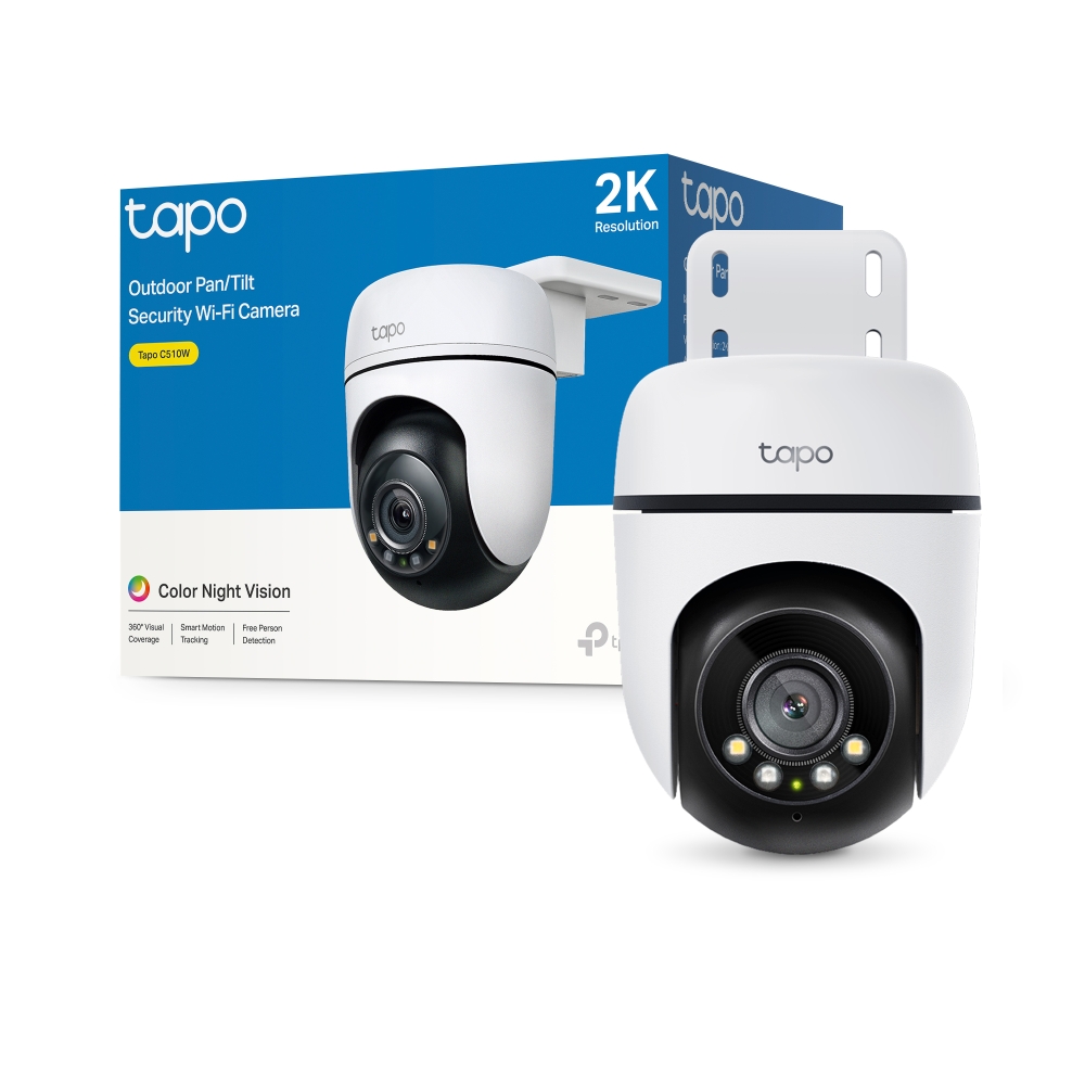 TP-Link Outdoor TAPO C510W, 3Mpix, IP65, Pan/Tilt Security Wi-Fi Camera