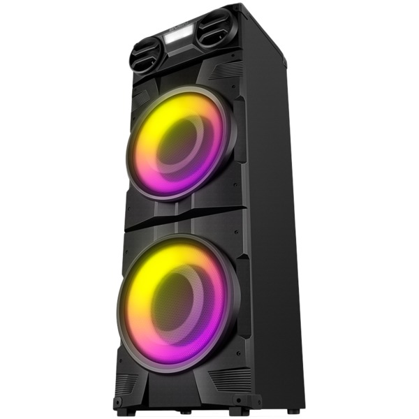 Partybox SVEN "PS-1900" 1000W, TWS, Bluetooth, FM, USB, LED-display, AC power, Black