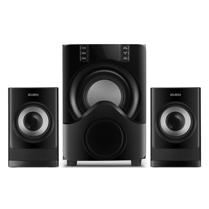 Speakers SVEN "MS-312" Bluetooth, FM, USB, Display, RC, Black, 40w / 20w + 2x10w / 2.1