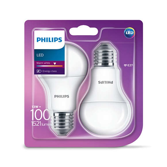 Lamp LED Philips 13W 60A E27 WW 230V FR ND