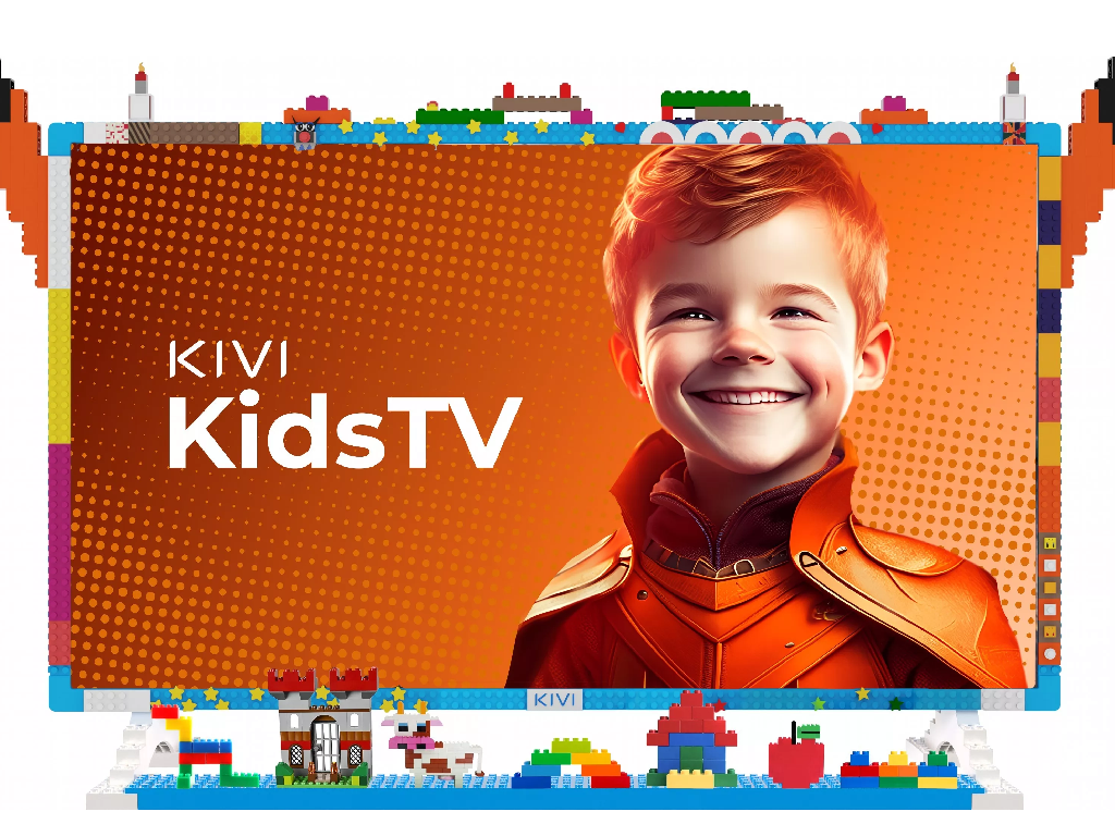 32" LED SMART TV KIVI KidsTV, 1920x1080 FHD, Android TV, Blue