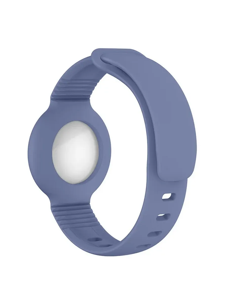 Cellular Apple Airtag, Silicone strap with hook, Blue