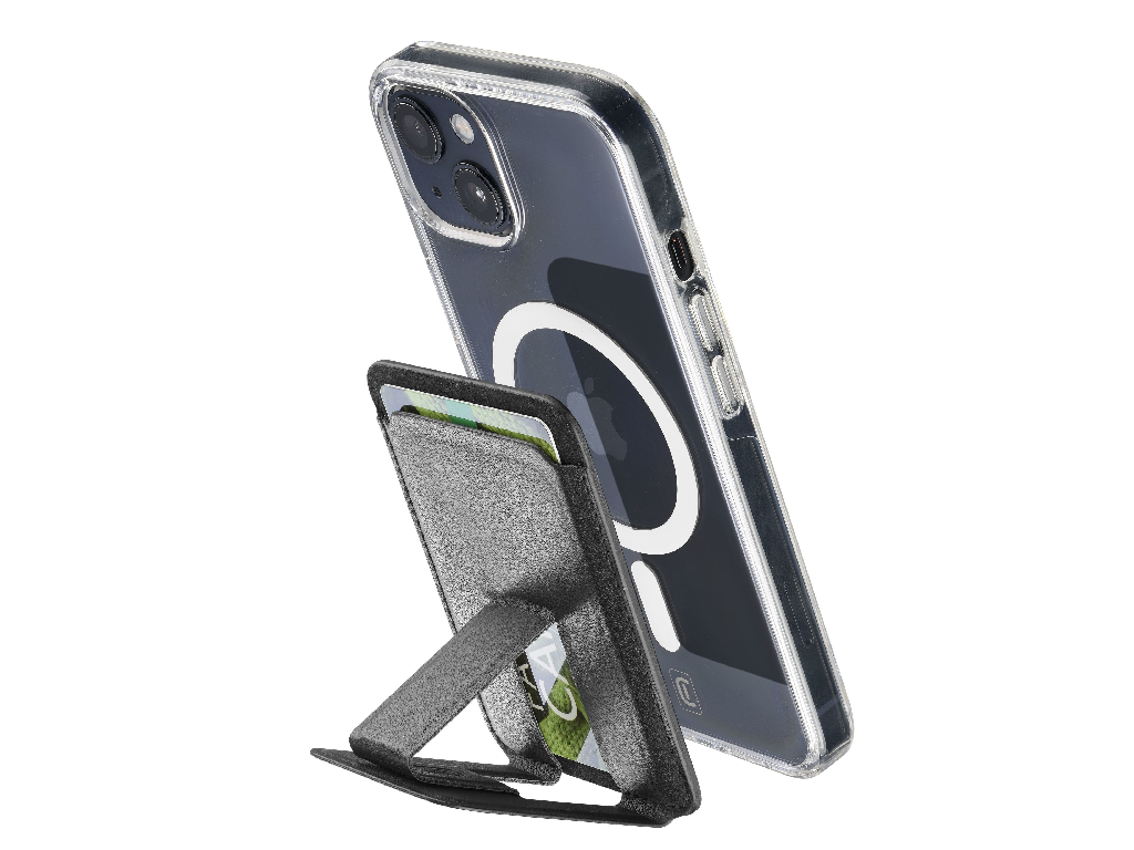 Magnetic Card Holder Cellular, Pocket Stand Mag, Black