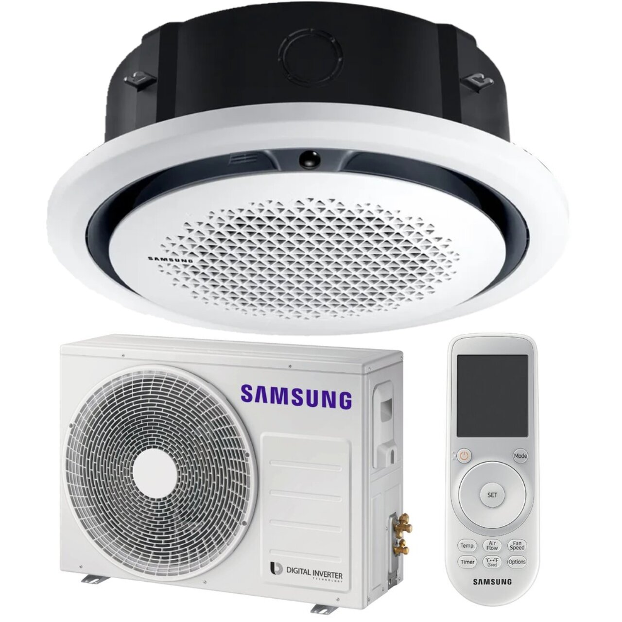 360 Cassette  Samsung AC120RN4PKG, CAC, R32, Bladeless
