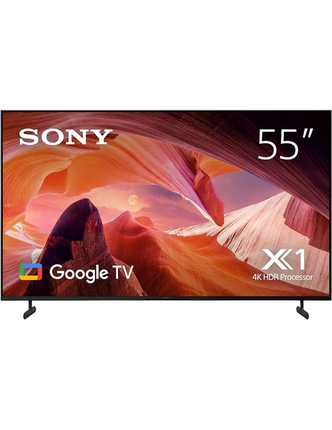 55" LED SMART TV SONY KD55X80LAEP, 4K HDR, 3840x2160, Google TV, Black