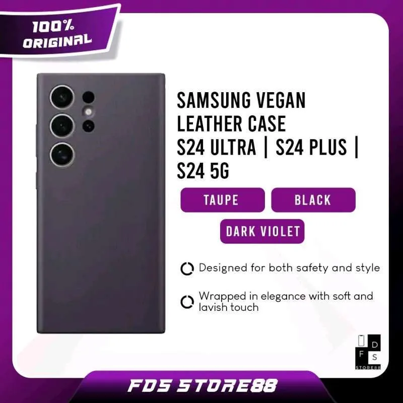Original Sam. Vegan Leather Case Galaxy S24+, Black