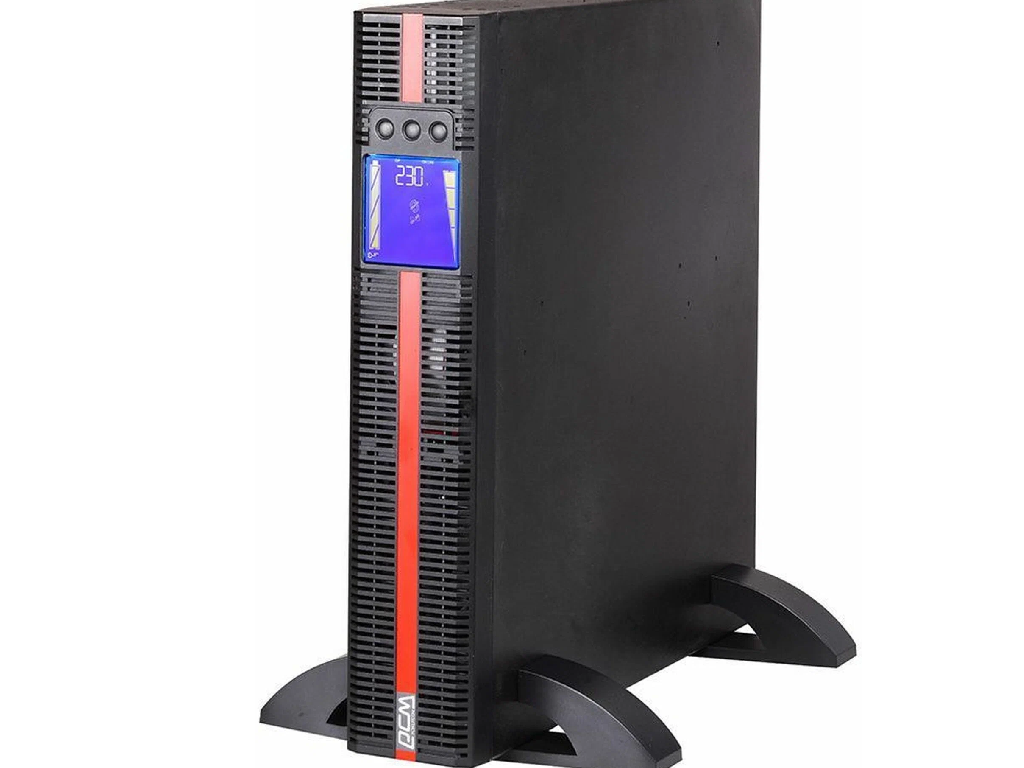 UPS PowerCom MRT-1000 IEC, Rack&Tower, 1000VA/1000W, Online, LCD, RS232, USB,SNMP SLOT, Ex. Batt. Con., 4xIEC13