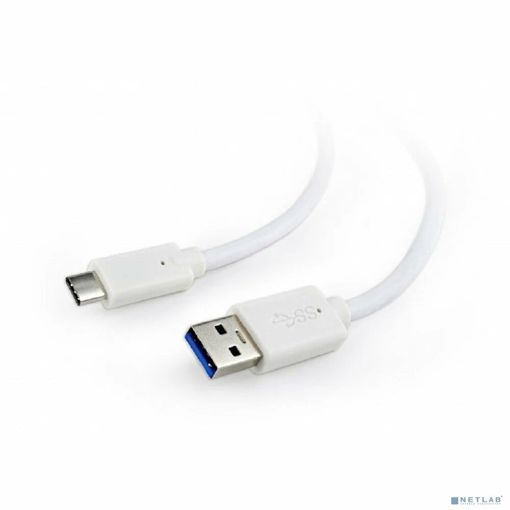 Cable  Type-C / USB3.0, AM/CM, 1.0 m, Cablexpert, White, CCP-USB3-AMCM-1M-W