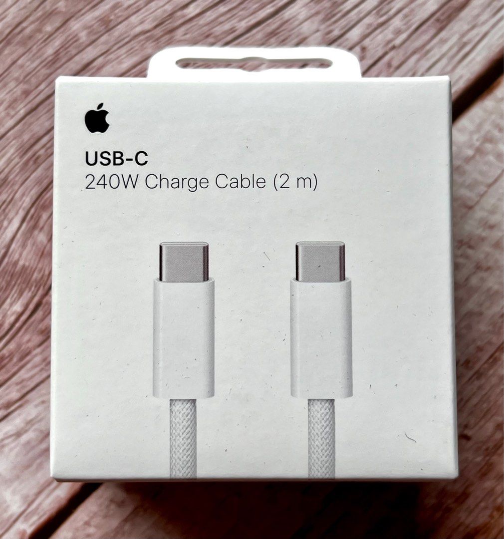 Original Apple USB-C to USB-C Charge Cable 240W (2 m), White