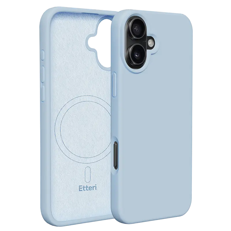 Etteri Apple iPhone 16 Plus, Silicone Mag case, Light Blue