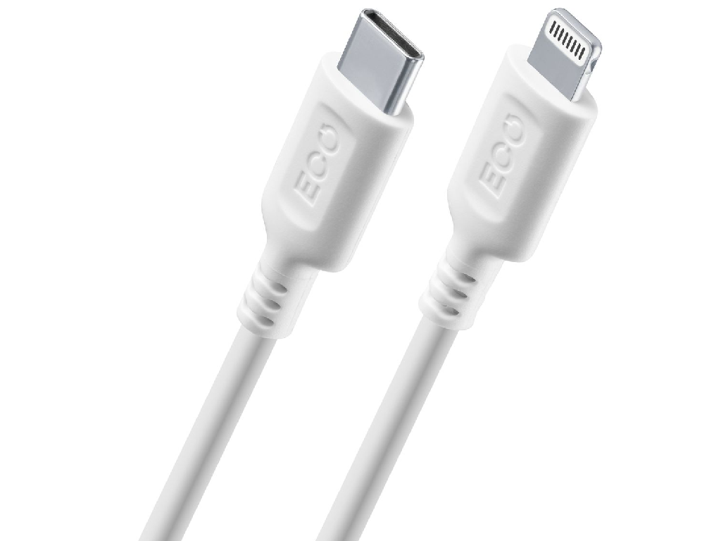 Type-C to Lightning Cable Cellular, Become MFI, 1M, White