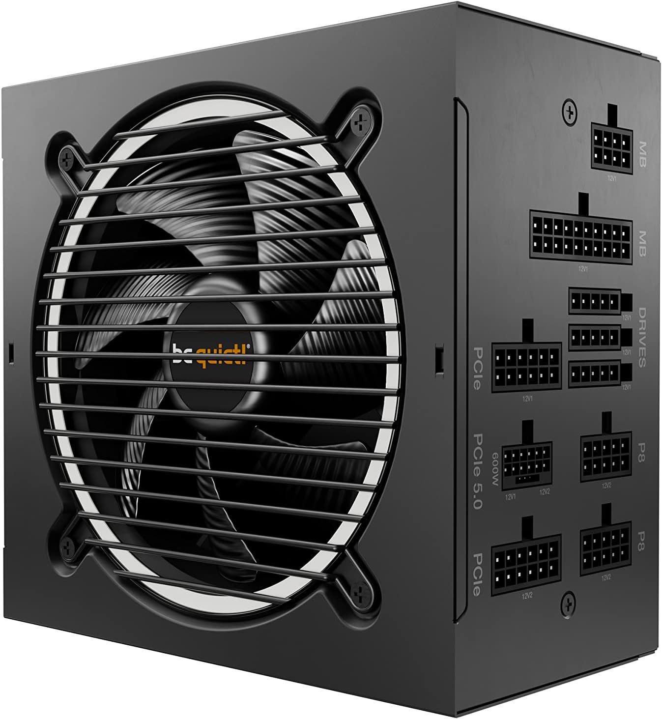 Power Supply ATX 850W be quiet! PURE POWER 12, 80+ Gold, 120mm, Active PFC, SR+LLC+DC/DC, ATX 3.1, PCIe 5.1, Flat cabels, Black