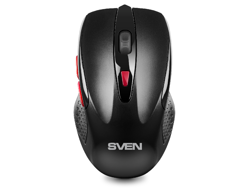 Wireless Mouse SVEN RX-450W, 1200-3200 dpi, 6 buttons, 67g, Ambidextrous, 500mAh, 2.4Ghz, Black