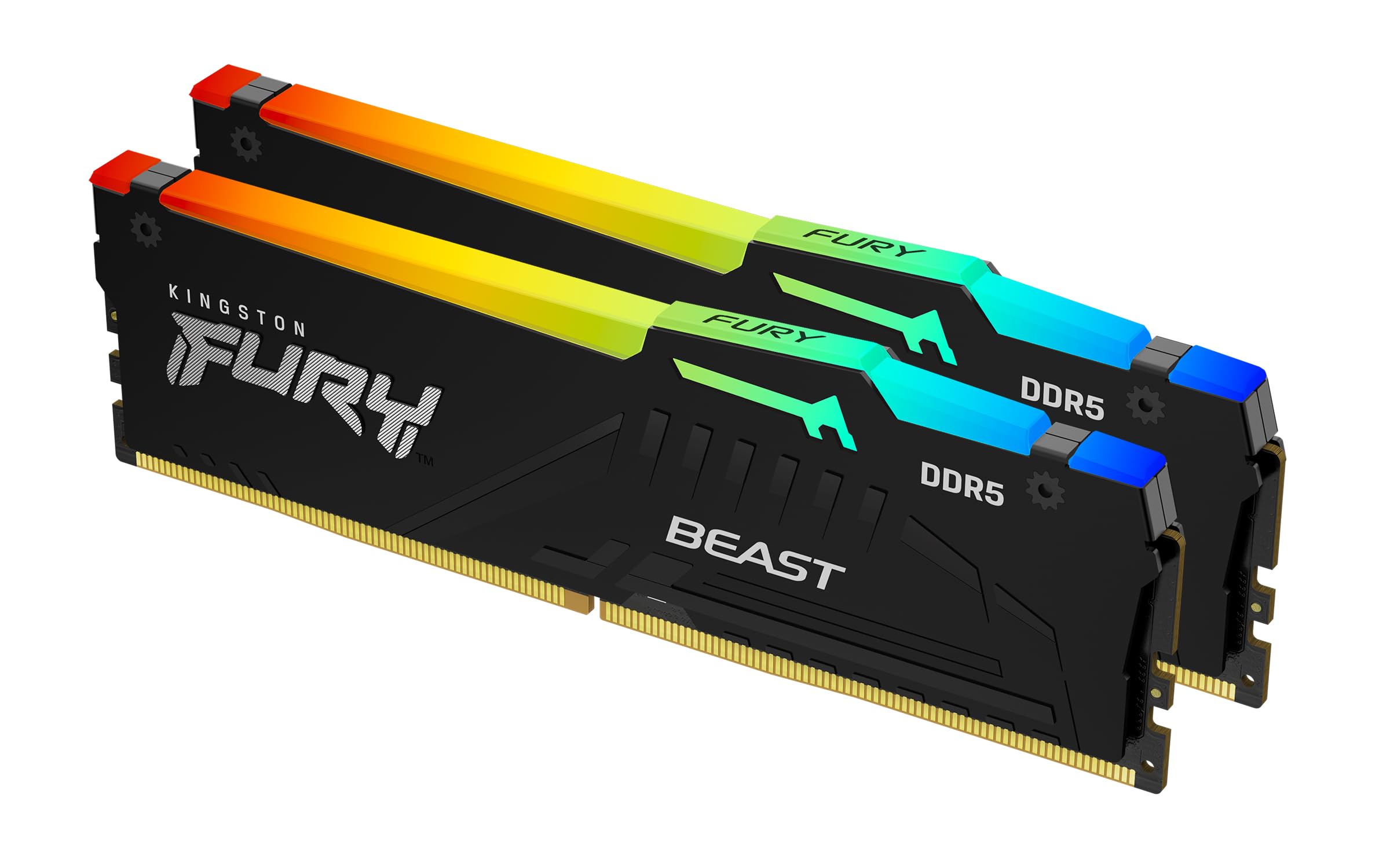 .16GB DDR5-6000MHz  Kingston FURY Beast RGB (Kit of 2x8GB) (KF560C30BBEAK2-16), CL30-36-36, 1.4V, AMD EXPO 1.0/Intel XMP 3.0, Black