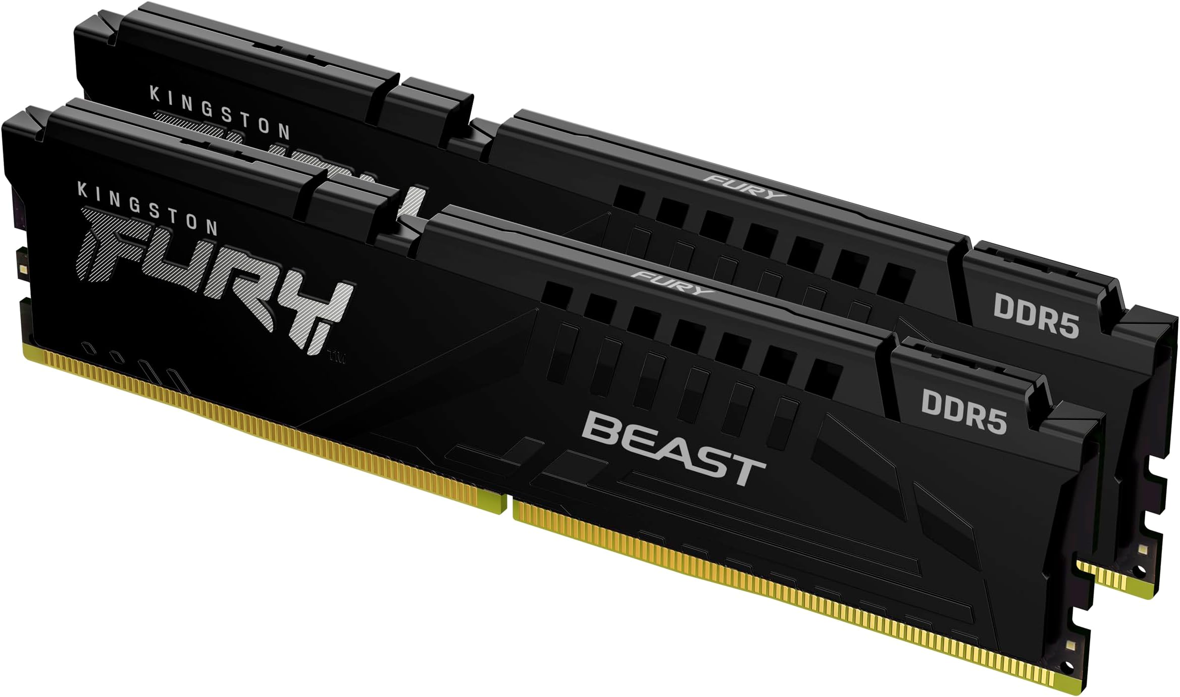 .64GB DDR5-6400MHz  Kingston FURY Beast (Kit of 2x32GB) (KF564C32BBEK2-64), CL32-39-39, 1.4V, AMD EXPO 1.0/Intel XMP 3.0, Black