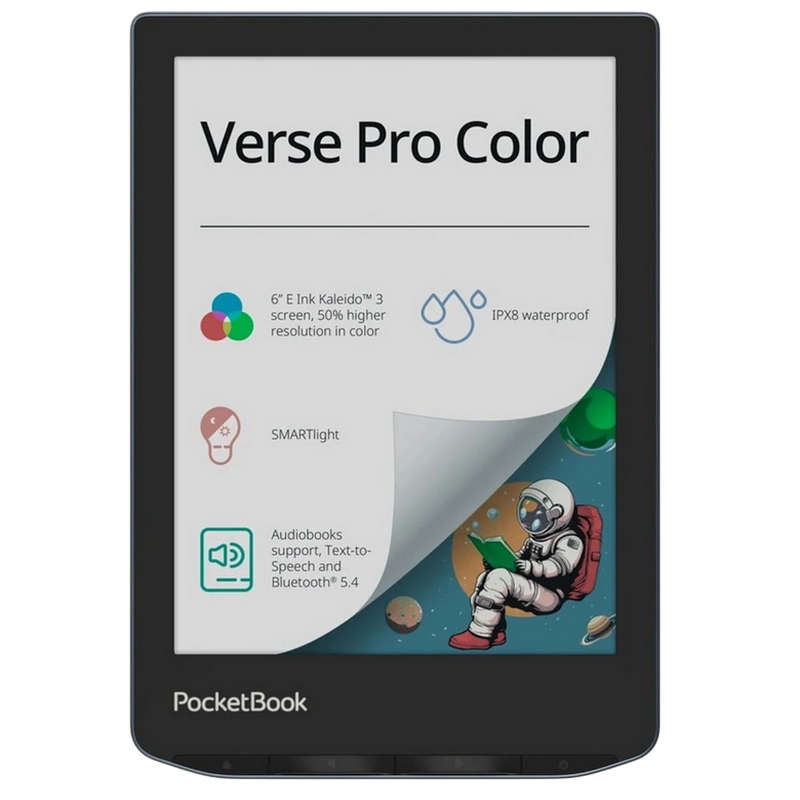 PocketBook 634K3 Verse PRO COLOR, Stormy Sea,  6" E Ink Kaleido 3, (1448×1072)