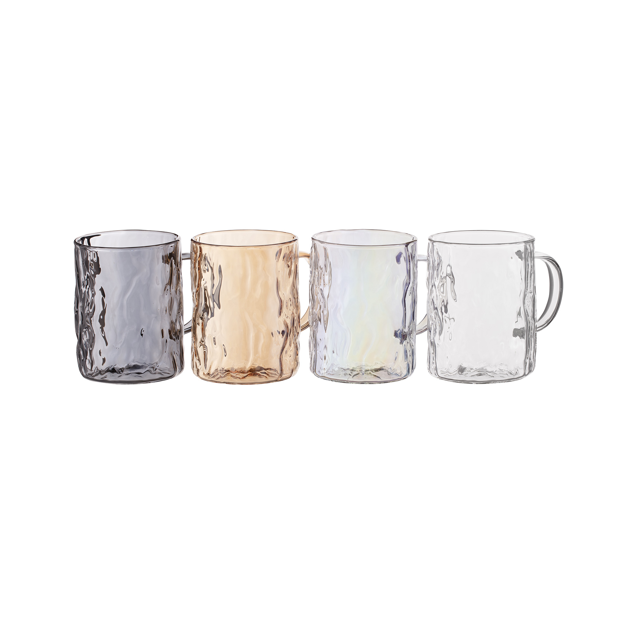 Glass cups Ardesto Shine mix 260 ml 4 pcs, AR2626GM
