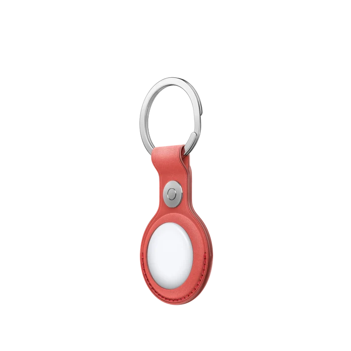 AirTag FineWoven Key Ring - Coral