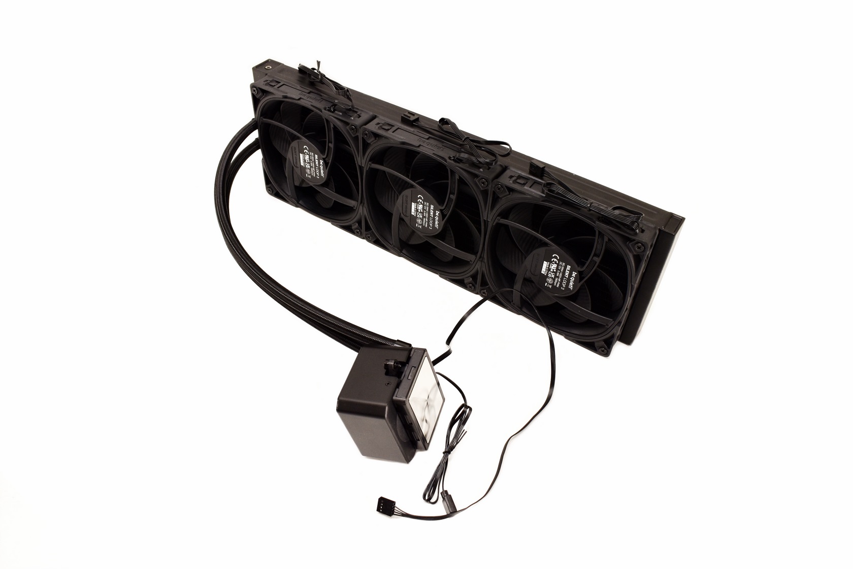 AIO Liquid Cooling be quiet! "Silent Loop 3 420mm" (19,8-34.3dB, 3x140mm, PWM, 1900RPM, 78.4 CFM, Pump:3500RPM, ARGB, 2010g.)