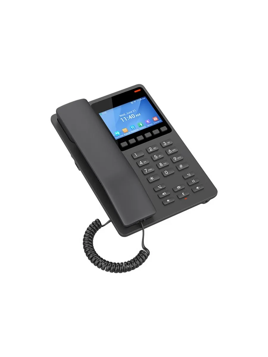 Grandstream GHP631W, 2 SIP,2 Line, 3.5" Color LCD, Wi-Fi 6, PoE, Type-C, Black
