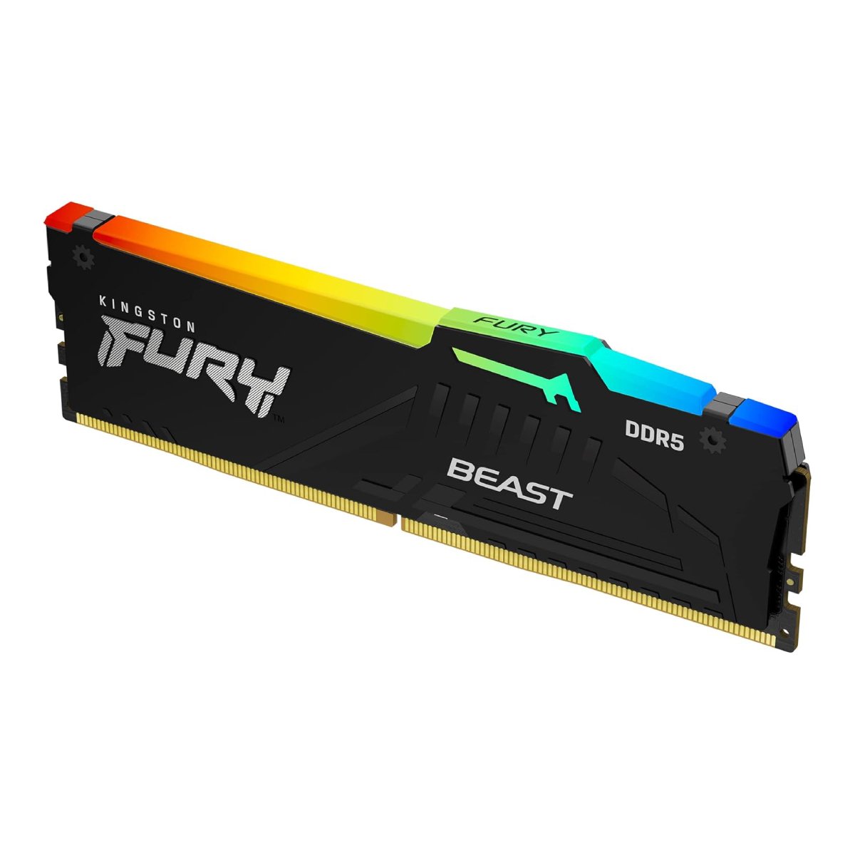 .64GB DDR5-5600MHz  Kingston FURY Beast  RGB (KF556C36BBEA-64), CL36-38-38, 1.25V, AMD EXPO 1.0/Intel XMP 3.0, Black