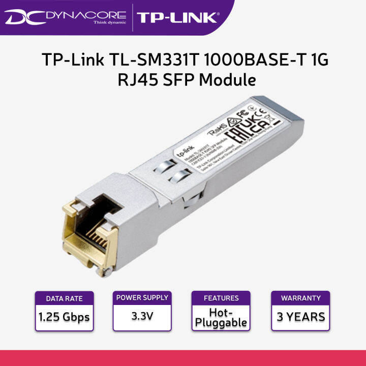 SFP 10/100/1000Mbps to Copper RJ-45, TP-Link SM331T