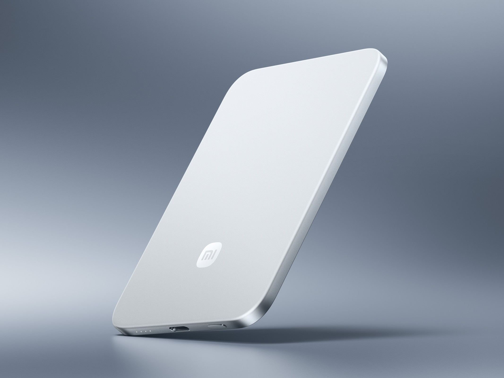Power Bank Xiaomi, 5000 mah, Ultra Slim, Silver