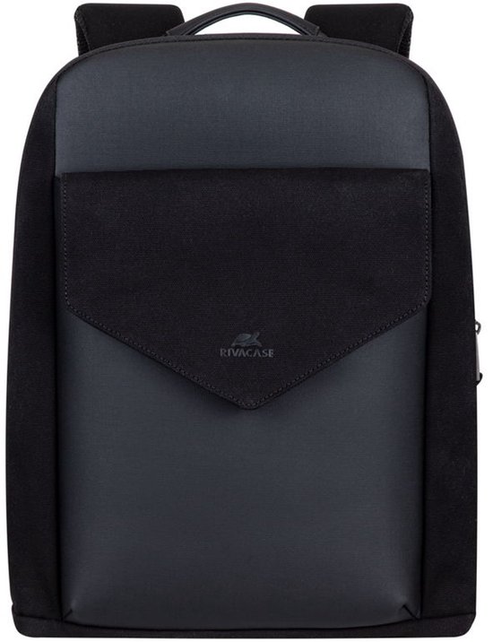 Backpack Rivacase 8524, Cardiff Canvas Urban 12L, Black