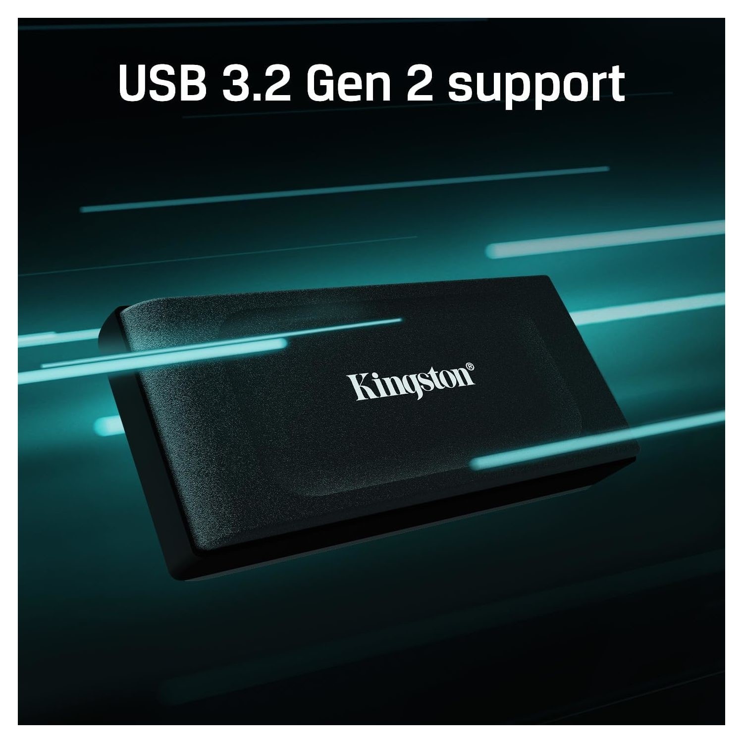2.0TB Kingston External Portable SSD XS1000 BoC Black, USB 3.2 Gen 2 (69.5x32.6x13.5mm, 28.7g, R/W:1050/1000 MB/s)