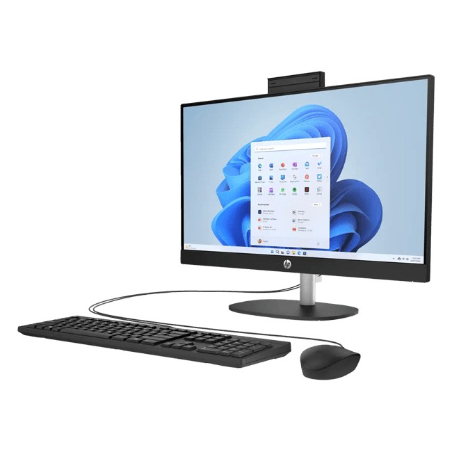HP AIO 27-cr1005ci Black (27" FHD IPS 300nit Core Ultra 7 155U 1.7-4.8GHz, 16GB, 512GB SSD, HAS, Wired KB&MS, FreeDOS)