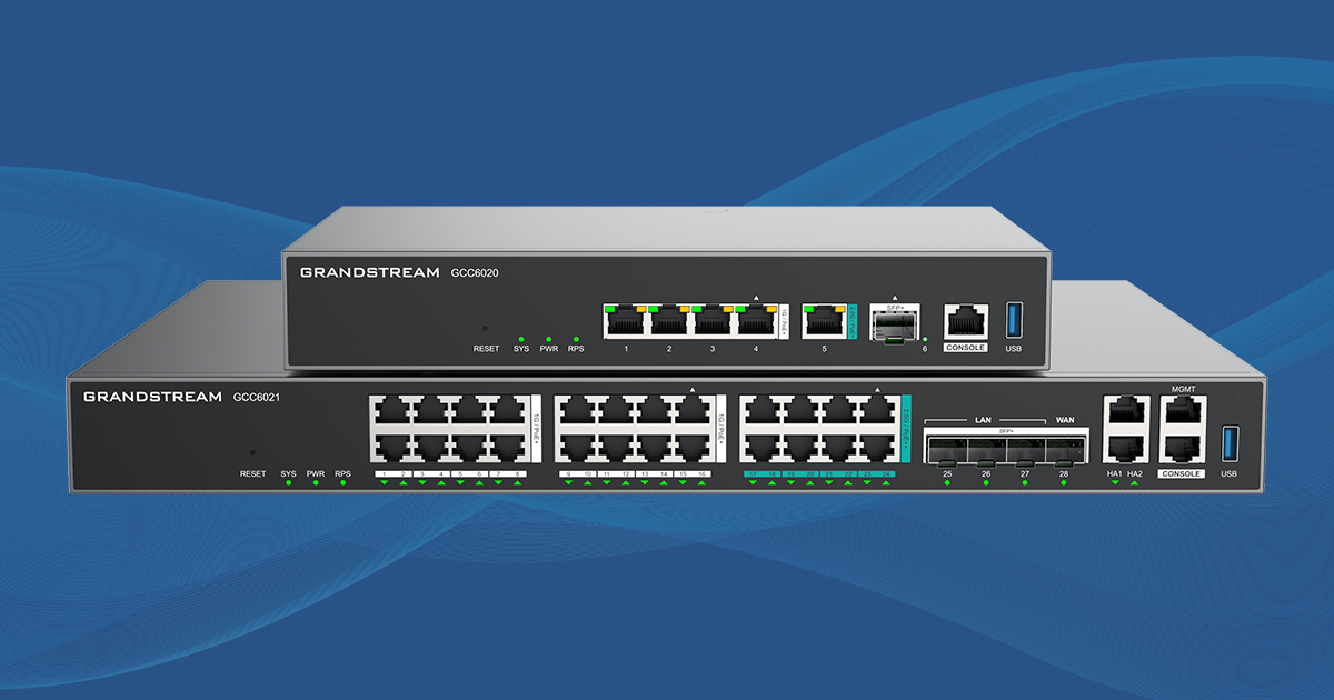 Grandstream GCC6010W 4in1, IP PBX, Wi-Fi 6 AP, VPN Router, Firewall, Switch, 5xGbE LAN/WAN, MicroSD, USB3.0