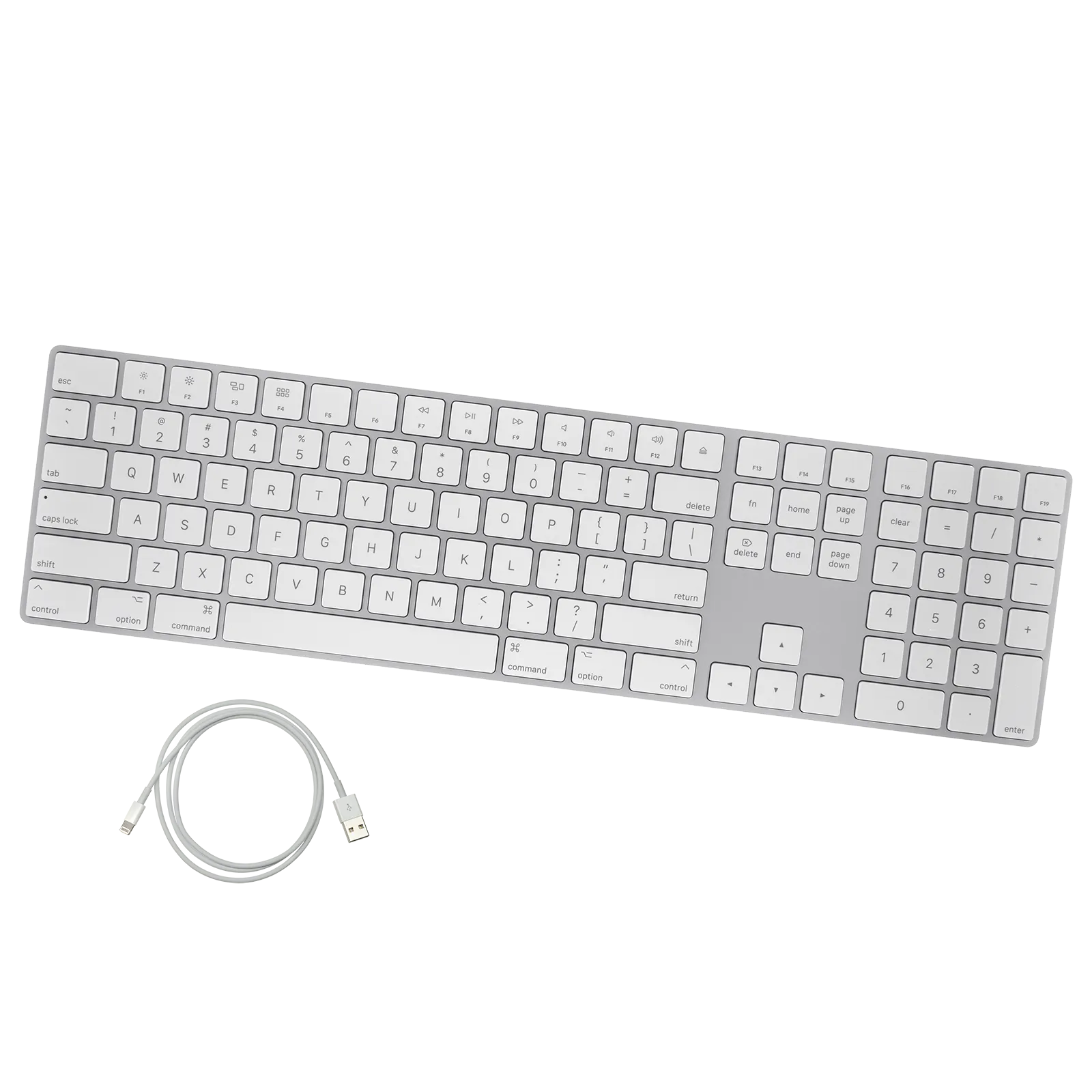 Apple Magic Keyboard with Numeric Keypad - Russian, Silver (A1843)
