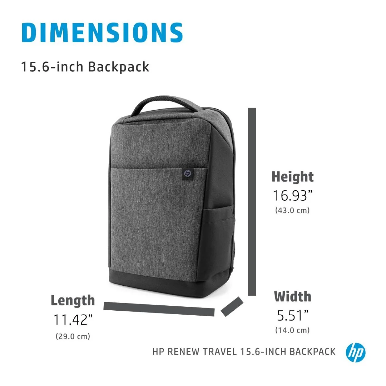 15.6" NB backpack - HP Renew Travel 15.6 Laptop Backpack